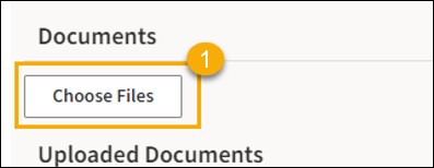 Documents with a yellow highlight box around the Choose Files button.